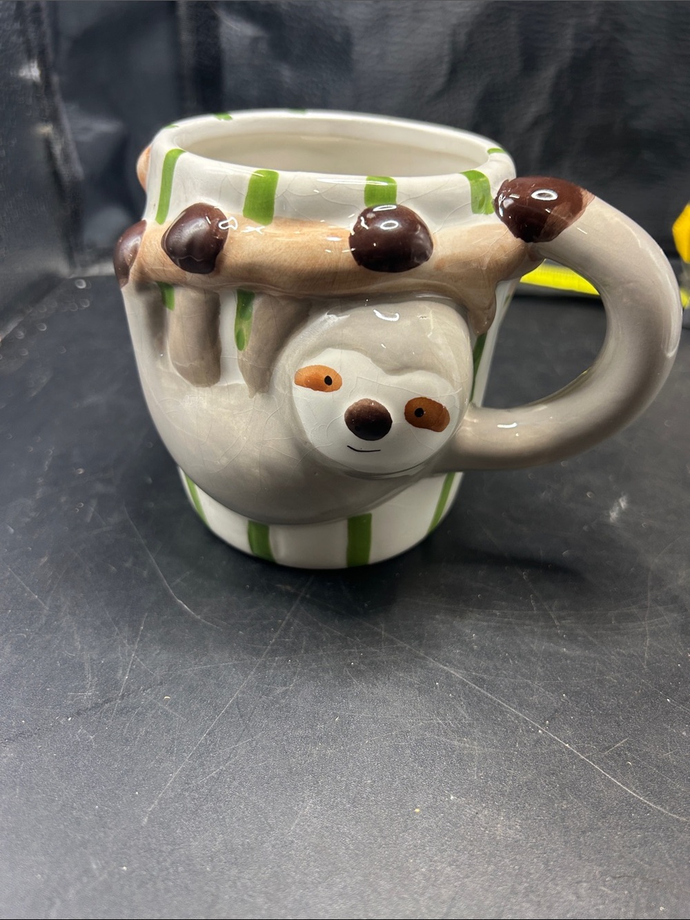 Pfaltzgraff Sloth Mug in Gray, Green, Brown